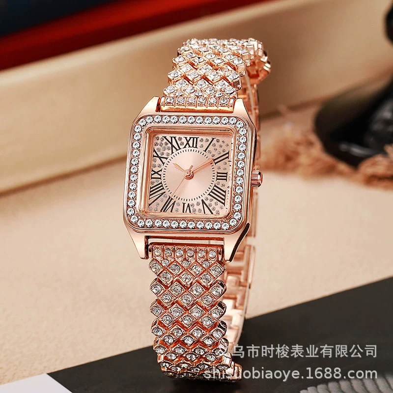 Ladies Quartz Watch Alloy Square Leisure Style Manufacturer Wholesale - Image 3