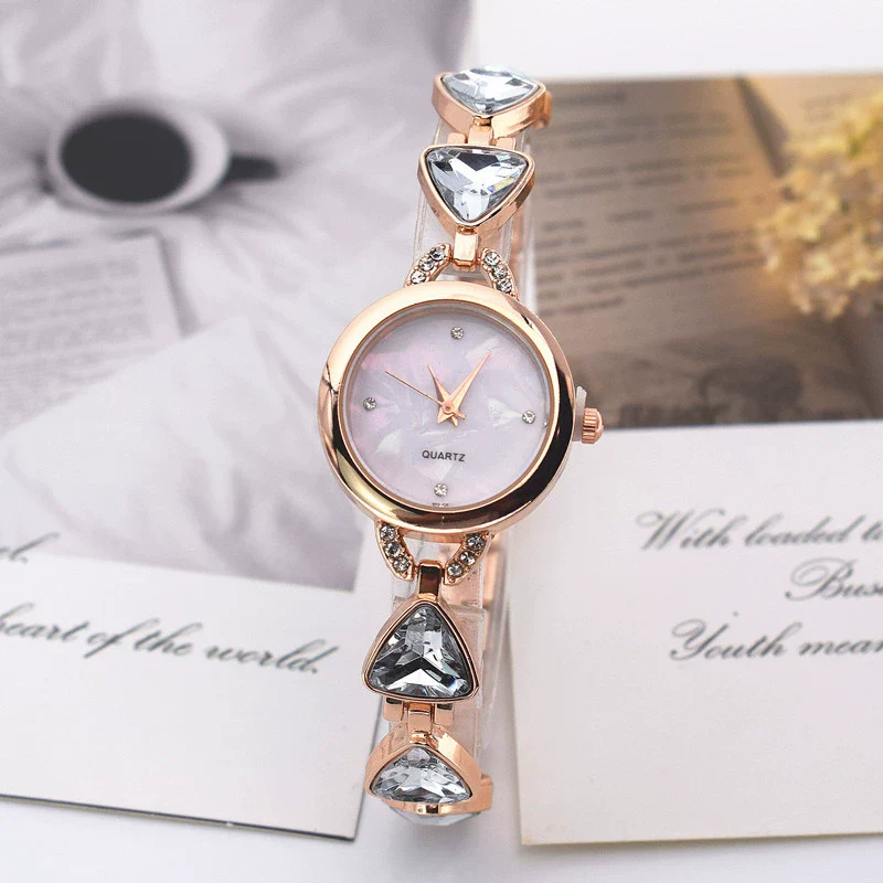 Ladies Quartz Watch Alloy Strap Round Dial Leisure Style - Image 2