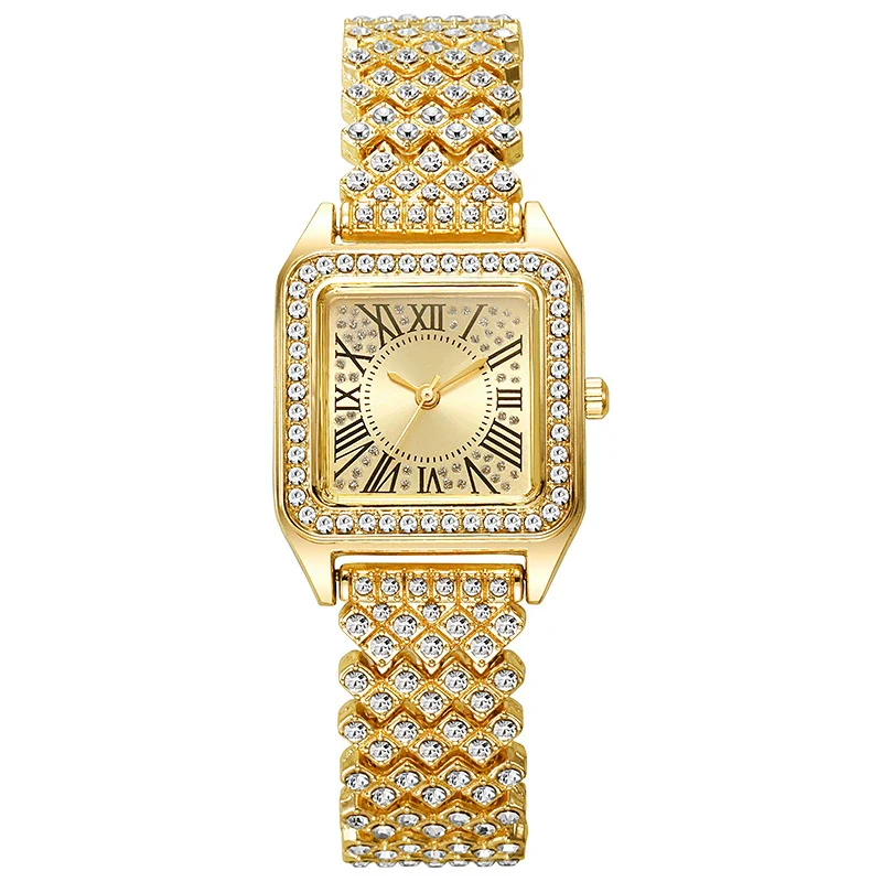 Ladies Quartz Watch Square Alloy Steel Strip Fashion - Image 6