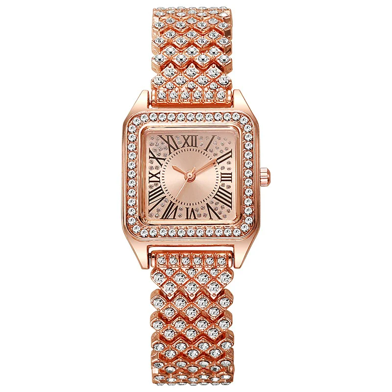 Ladies Quartz Watch Square Alloy Steel Strip Fashion - Image 7