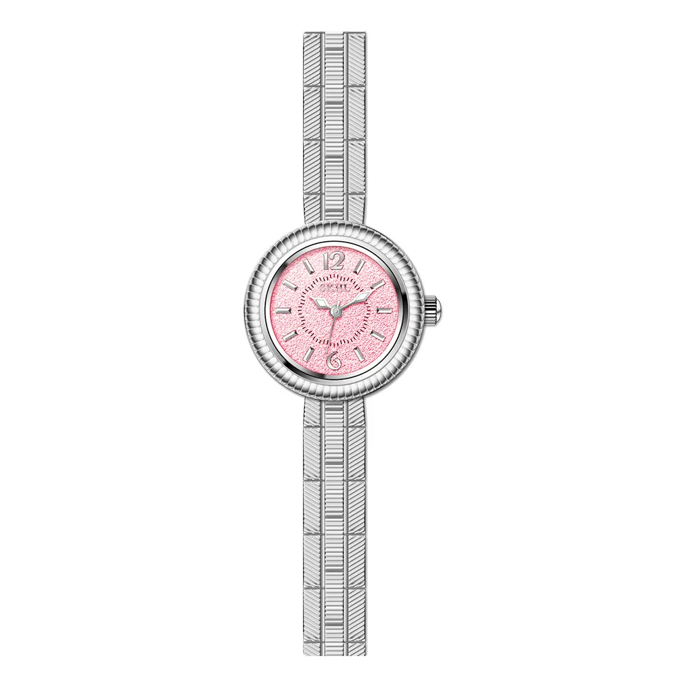 Ladies Retro Small Gold Alloy Wrist Watch With Round Dial And Medieval Style - Image 7