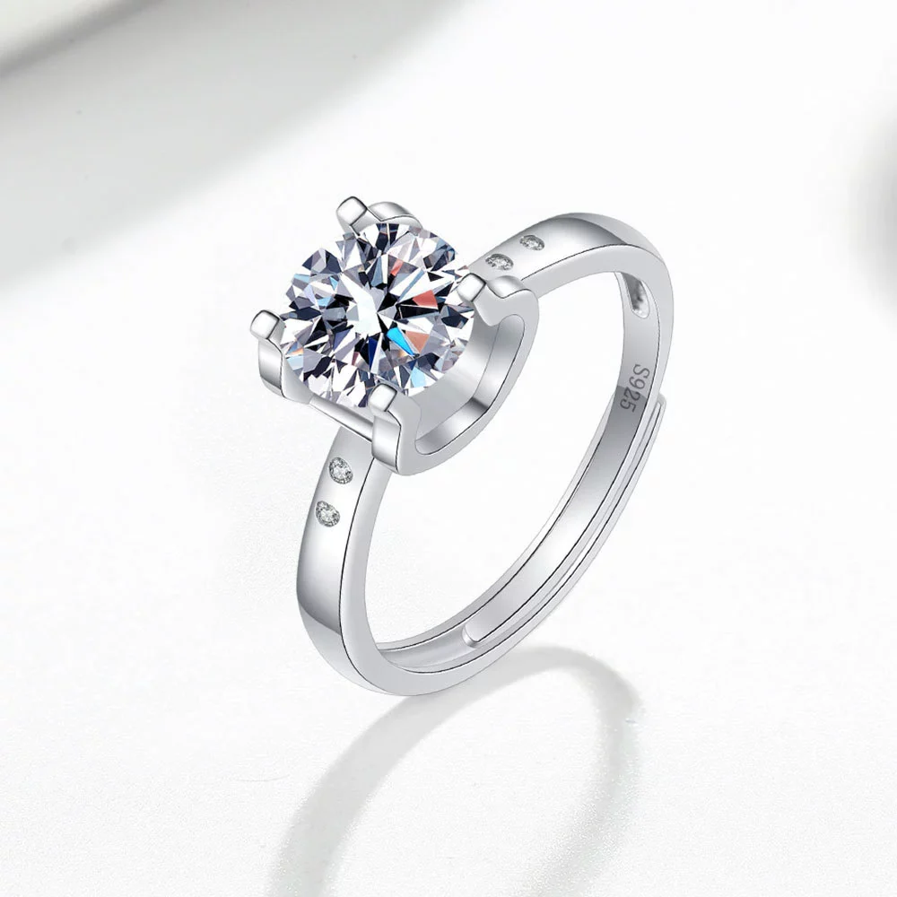 Ladies Simple Ushaped Bull Ring S925 Sterling Silver Geometric Electroplated - Image 6