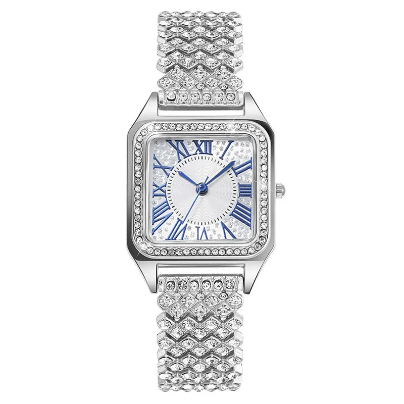 Ladies Square Metal Alloy Copper Quartz Watch Fashionable Wholesale