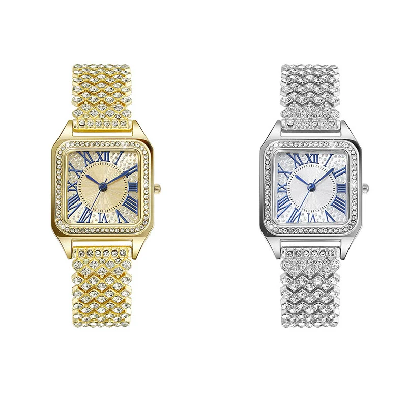 Ladies Square Metal Alloy Copper Quartz Watch Fashionable Wholesale - Image 4