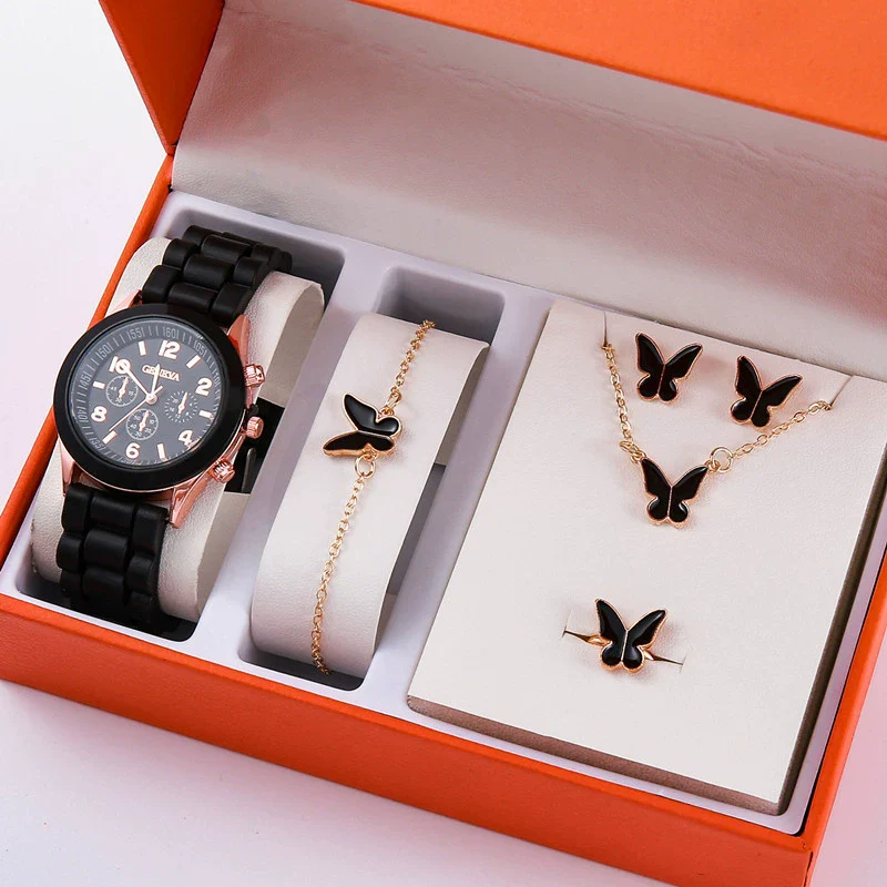 Ladies Watch Alloy Case Imitation Leather Strap Round Dial Leisure Style