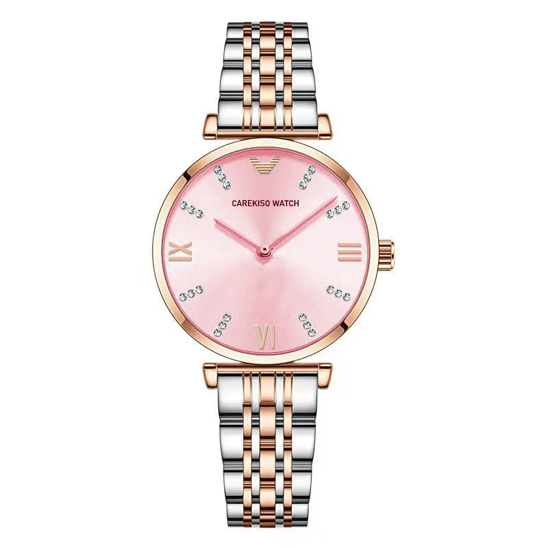 Ladies Watch Alloy Case Stainless Steel Strap Round Dial Leisure Style Waterproof - Image 2