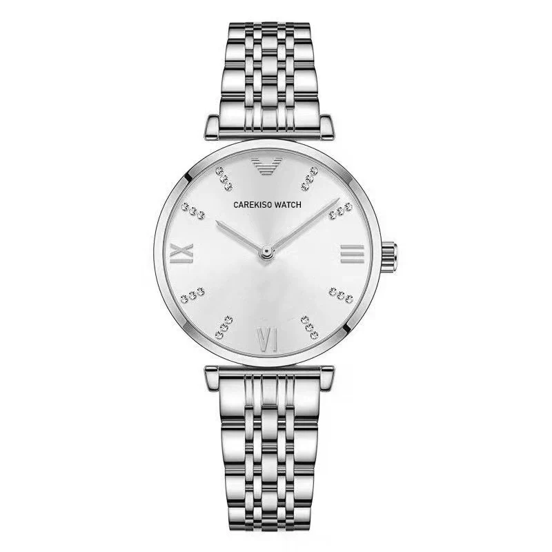 Ladies Watch Alloy Case Stainless Steel Strap Round Dial Leisure Style Waterproof - Image 5