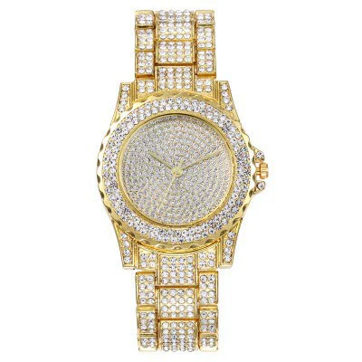 Ladies Watch Alloy Steel Strip Round Dial Fashion Quartz Watch - Image 2