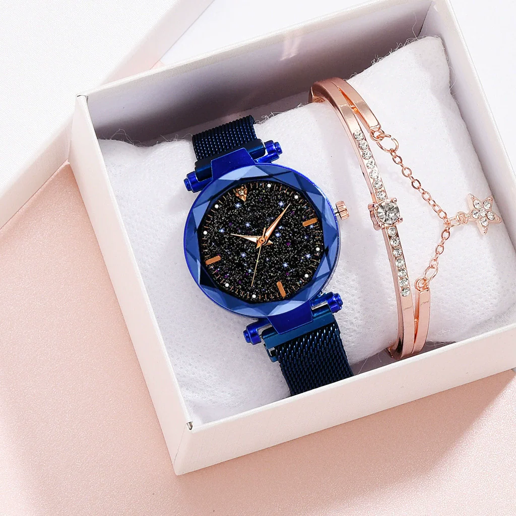 Ladies Watch Titanium Metal Magnet Buckle Glass Case Alloy Strap Round Dial Leisure Style - Image 16