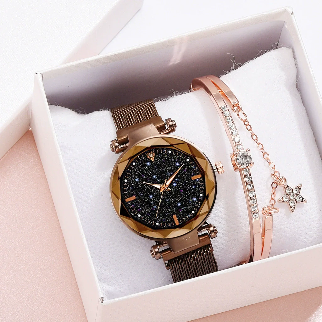 Ladies Watch Titanium Metal Magnet Buckle Glass Case Alloy Strap Round Dial Leisure Style - Image 18
