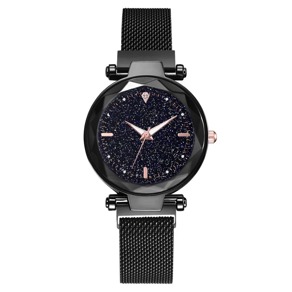 Ladies Watch Titanium Metal Magnet Buckle Glass Case Alloy Strap Round Dial Leisure Style - Image 5