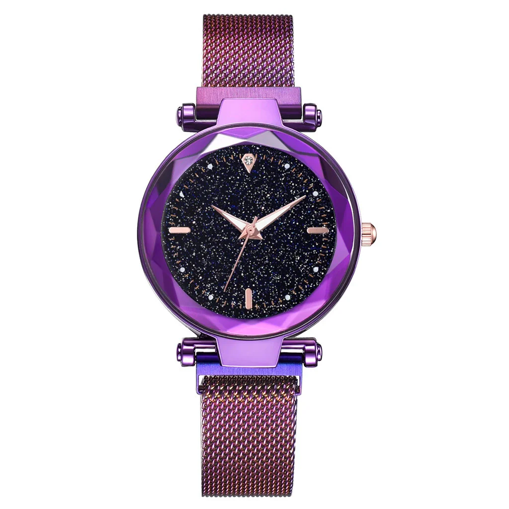 Ladies Watch Titanium Metal Magnet Buckle Glass Case Alloy Strap Round Dial Leisure Style - Image 7