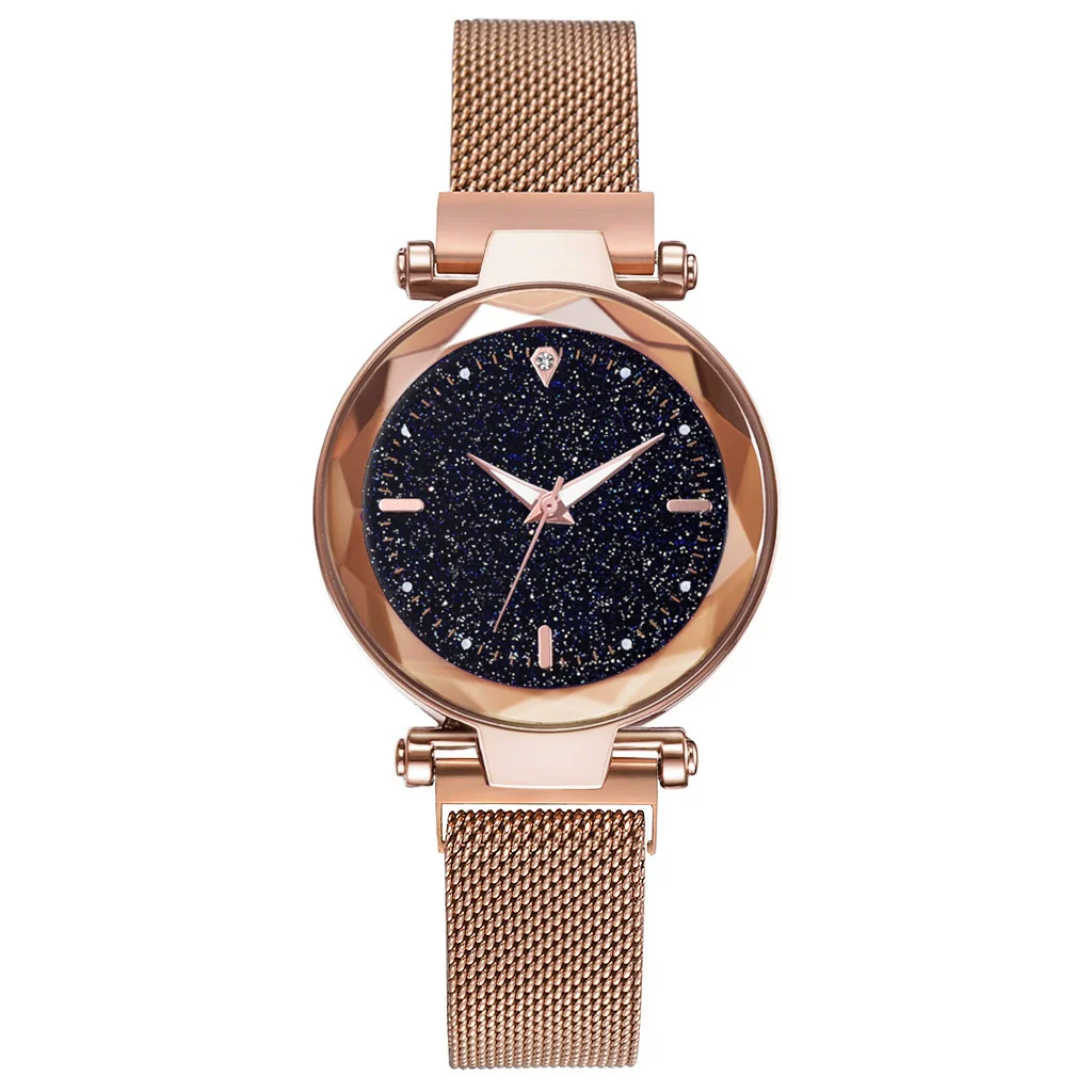 Ladies Watch Titanium Metal Magnet Buckle Glass Case Alloy Strap Round Dial Leisure Style - Image 9
