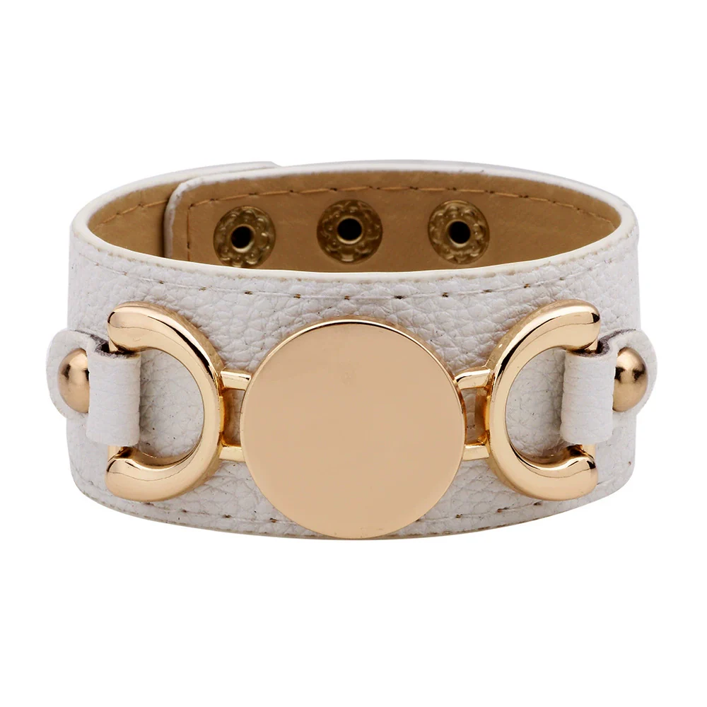 Leather Bracelet Metal Electroplated Fashion Geometric Ladies - Image 5