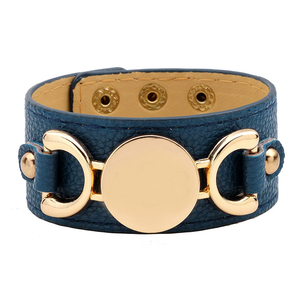 Leather Bracelet Metal Electroplated Fashion Geometric Ladies - Image 7