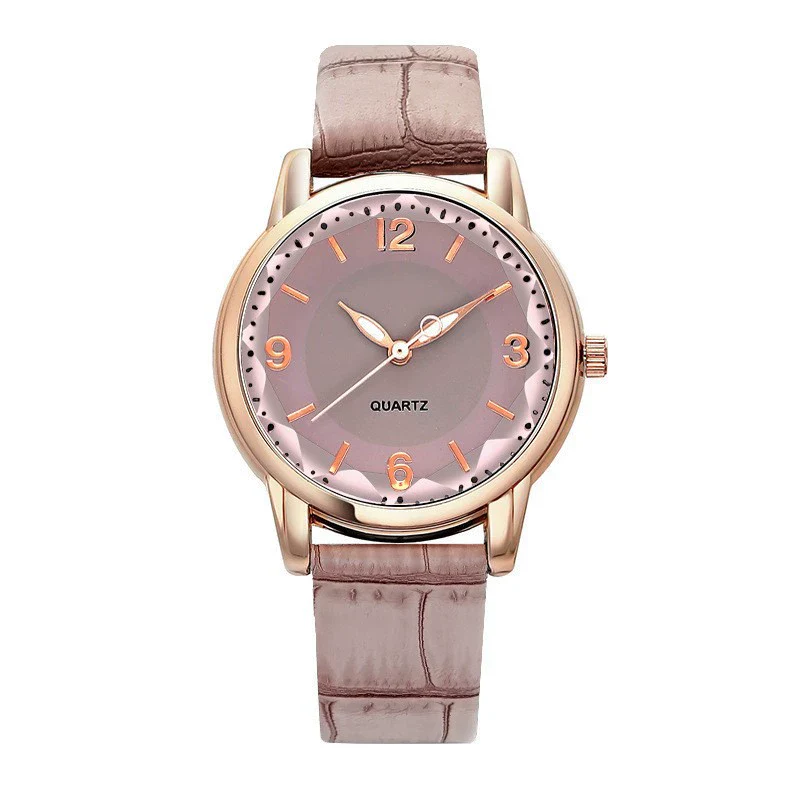 Leisure Alloy And Imitation Leather Women's Watch With Round Dial And Pin Buckle - Image 13