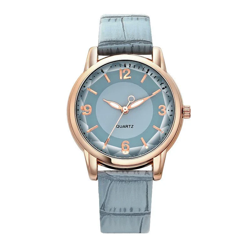 Leisure Alloy And Imitation Leather Women's Watch With Round Dial And Pin Buckle - Image 14