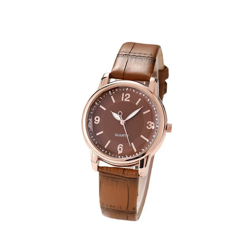 Leisure Alloy And Imitation Leather Women's Watch With Round Dial And Pin Buckle - Image 5