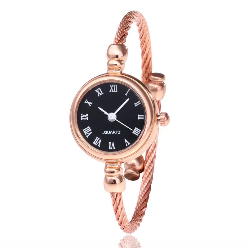 Leisure Alloy And Stainless Steel Women's Quartz Watch With Round Dial And Rose Gold Bracelet - Image 5