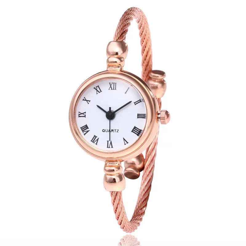 Leisure Alloy And Stainless Steel Women's Quartz Watch With Round Dial And Rose Gold Bracelet - Image 6