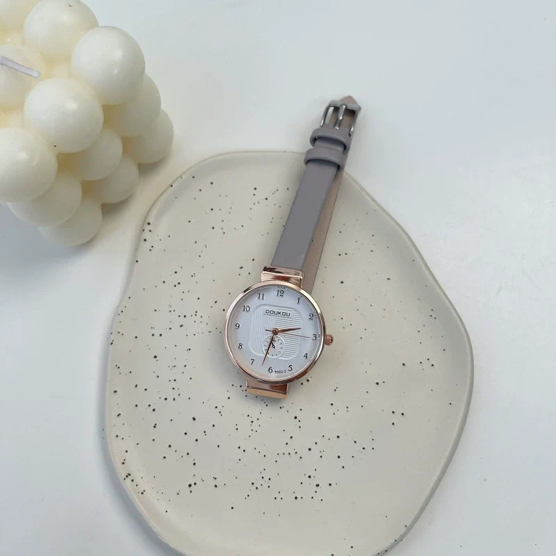 Leisure Alloy Case Ordinary Glass Mirror Women's Watch In Pink And Mint Green - Image 8