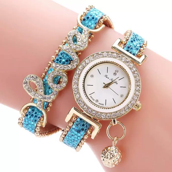 Leisure Alloy Pu Stainless Steel Round Dial Women's Bracelet Quartz Watch - Image 8