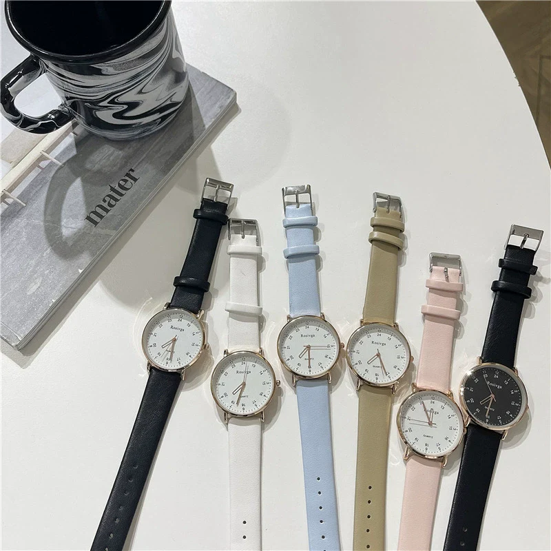 Leisure Digital Quartz Watch For Women Alloy Case Ordinary Glass Mirror - Image 5