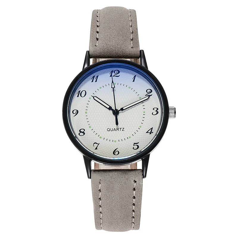 Leisure Luminous Waterproof Quartz Watch For Women Alloy Case Imitation Leather Strap Round Dial - Image 9