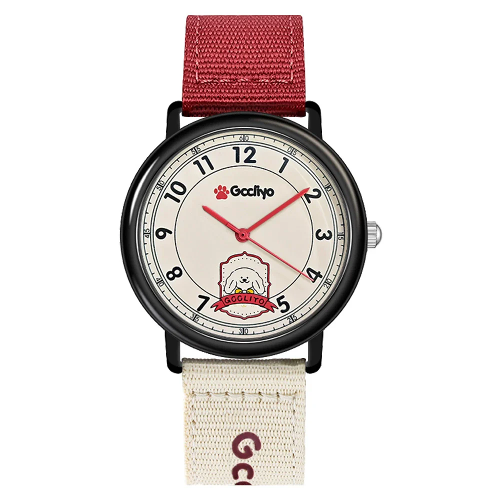 Leisure Quartz Watch Alloy Material Round Dial Cartoon Puppy Style - Image 7