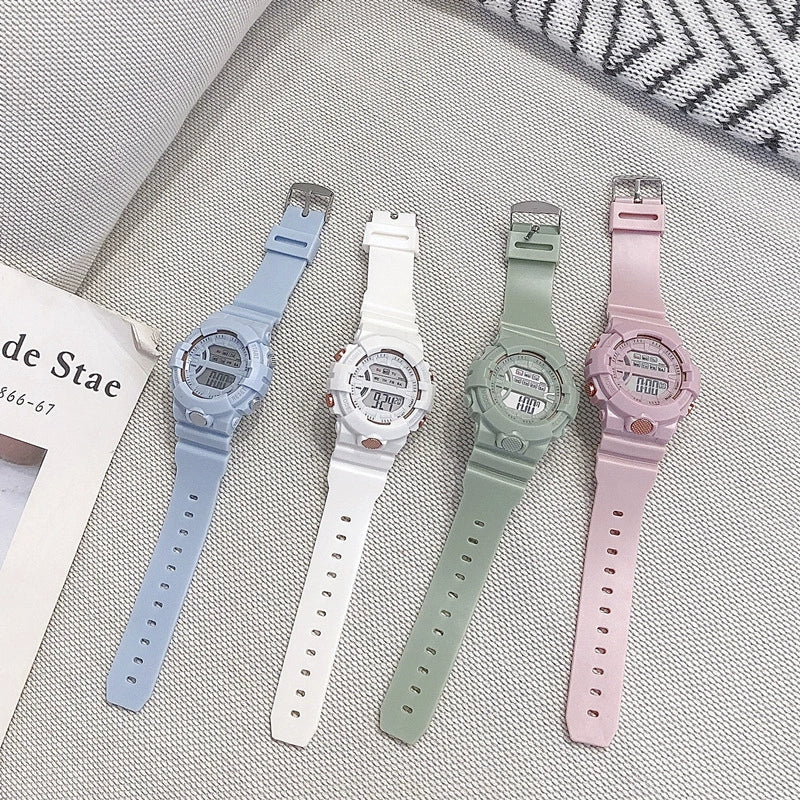 Leisure Sports Unicorn Electronic Watch Digital Display Silicone Case And Strap Plastic Mirror For General Gender