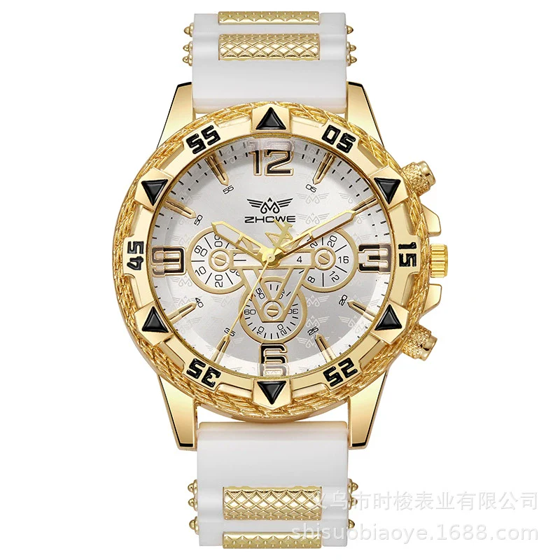 Leisure Sports Watch Alloy Case Plastic Strap Round Dial - Image 3