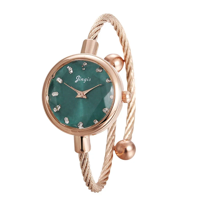 Leisure Style Female Bracelet Watch Alloy Strap And Case Titanium Clasp Rectangle Dial - Image 3