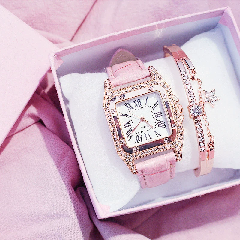 Leisure Women's Watch Alloy Case Imitation Leather Strap Spiral Crown Pin Buckle Round Dial - Image 3