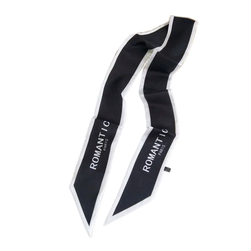 Letter Long Hair Band Scarf Women's Allseason Decoration Scarf - Image 5
