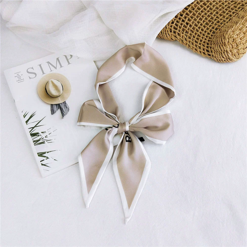 Letter Long Hair Band Scarf Women's Allseason Decoration Scarf - Image 6