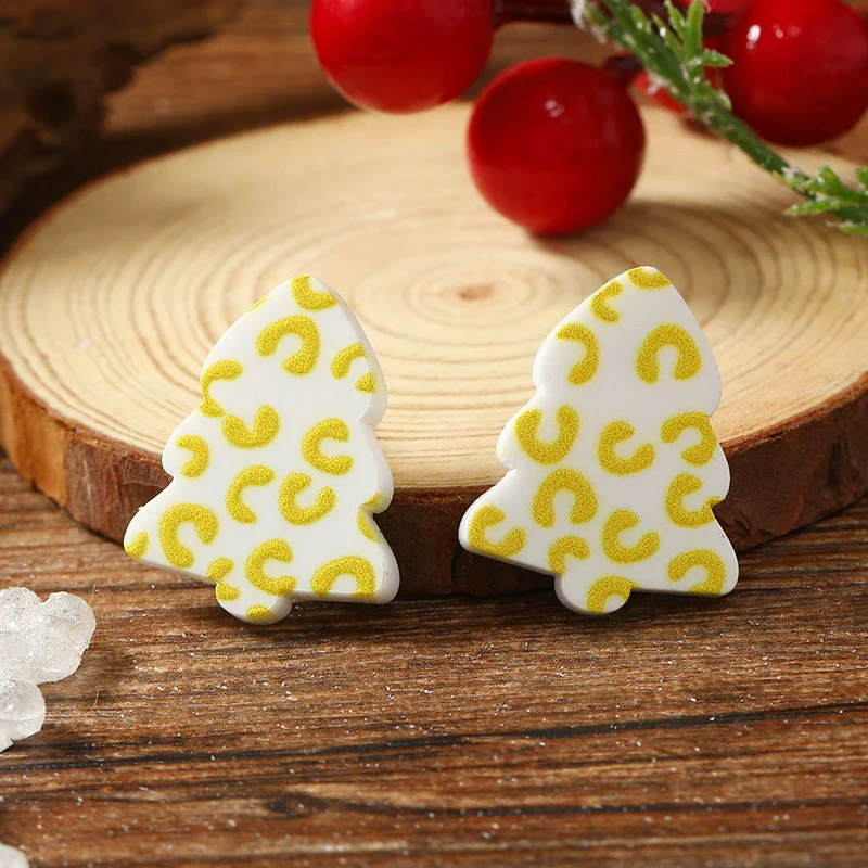 Light Luxury Christmas Acrylic Earrings Fashion Plants And Flowers Style - Image 8