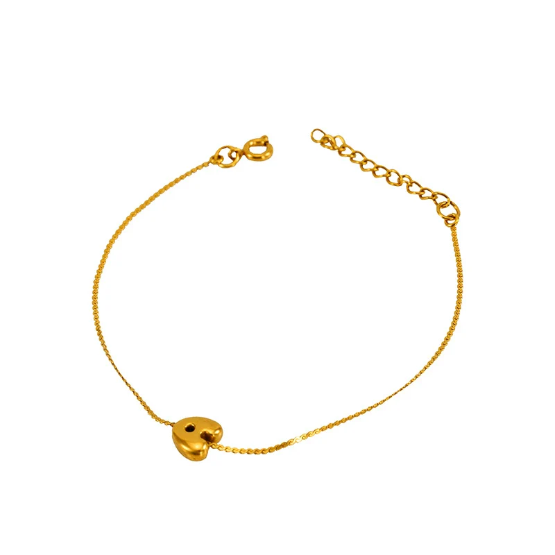 Light Luxury 316L Stainless Steel Letter Bracelet With Diamond Design For Women - Image 5
