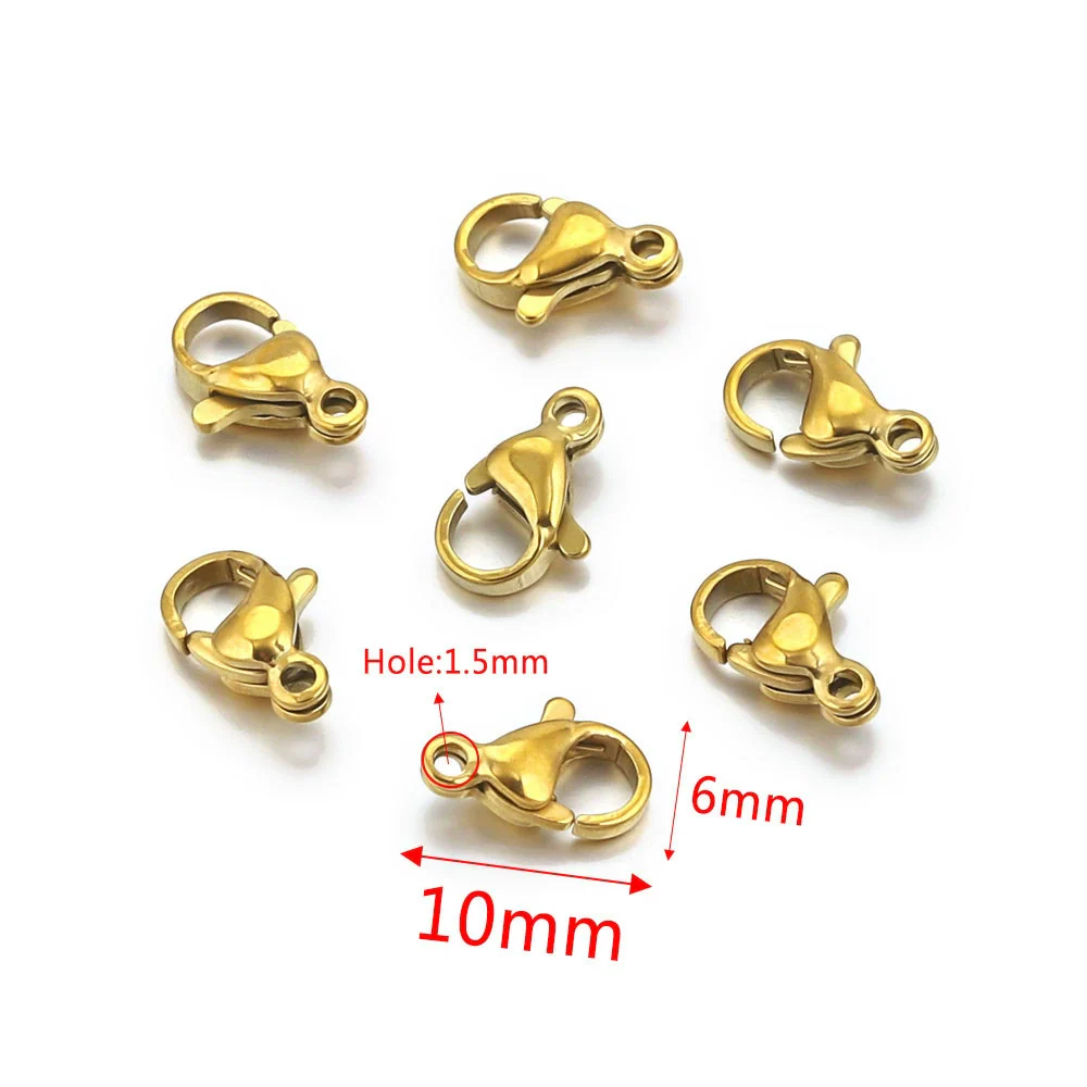 Lobster Buckle Connecting Buckle Dog Buckle Jewelry Accessories Stainless Steel Totem Electroplated - Image 13