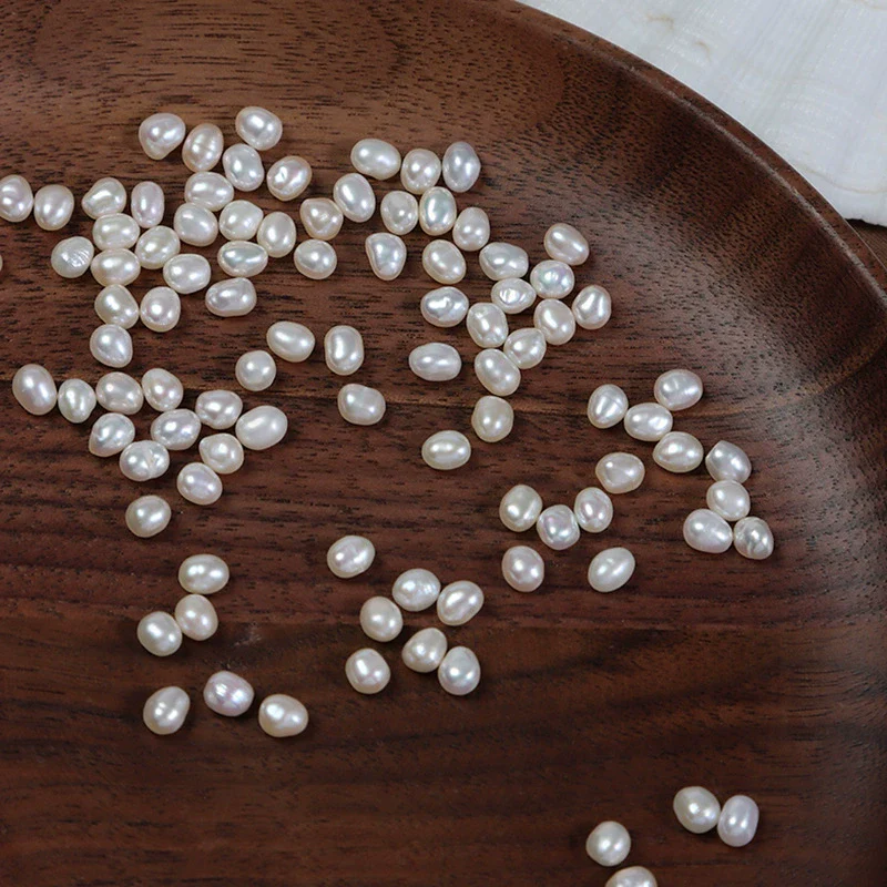 Loose Mini Natural Freshwater Pearl Baroque Beads For Diy Inlay