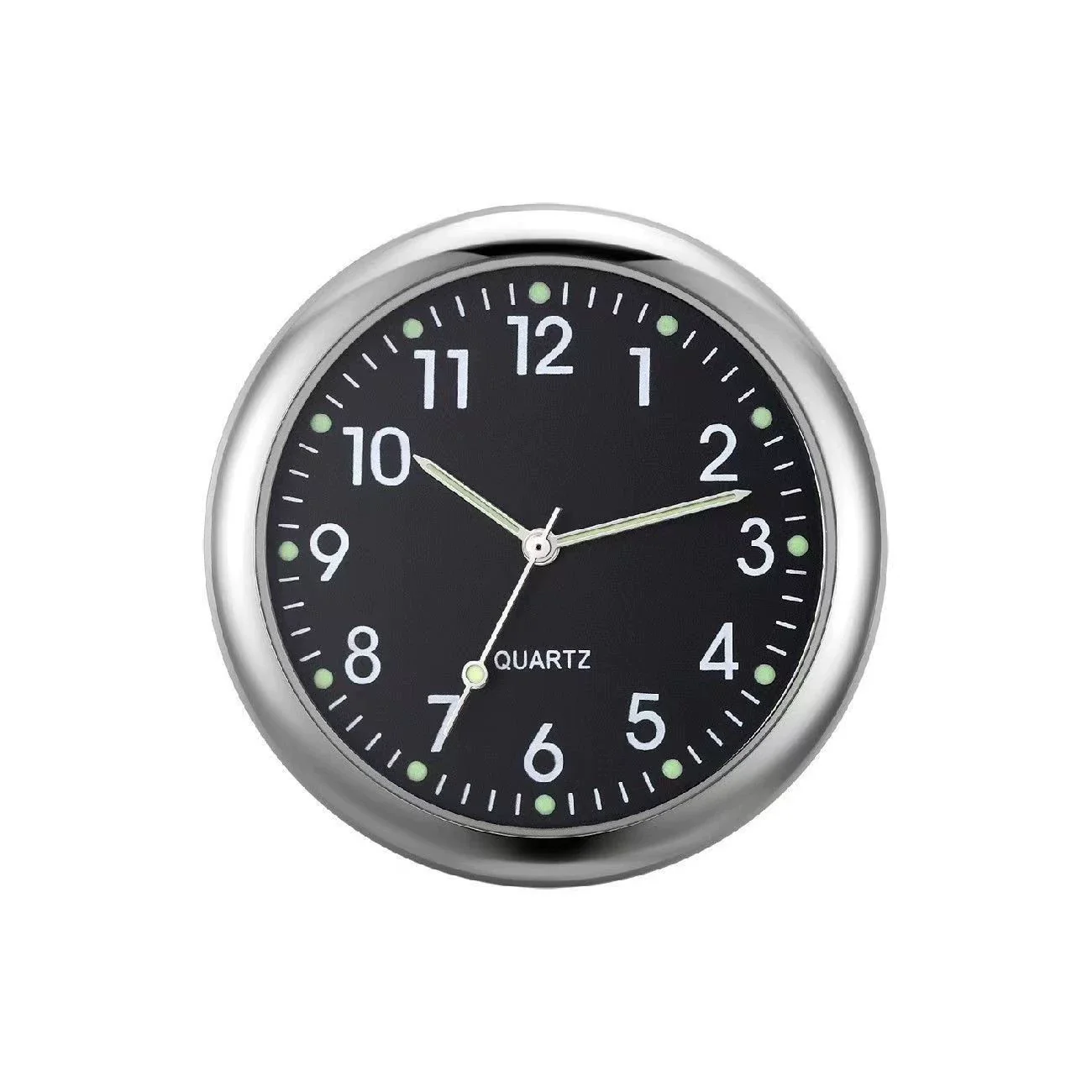 Luminous Metal Car Clock Air Vent Clip Round Dial Alloy Case Business Style - Image 8
