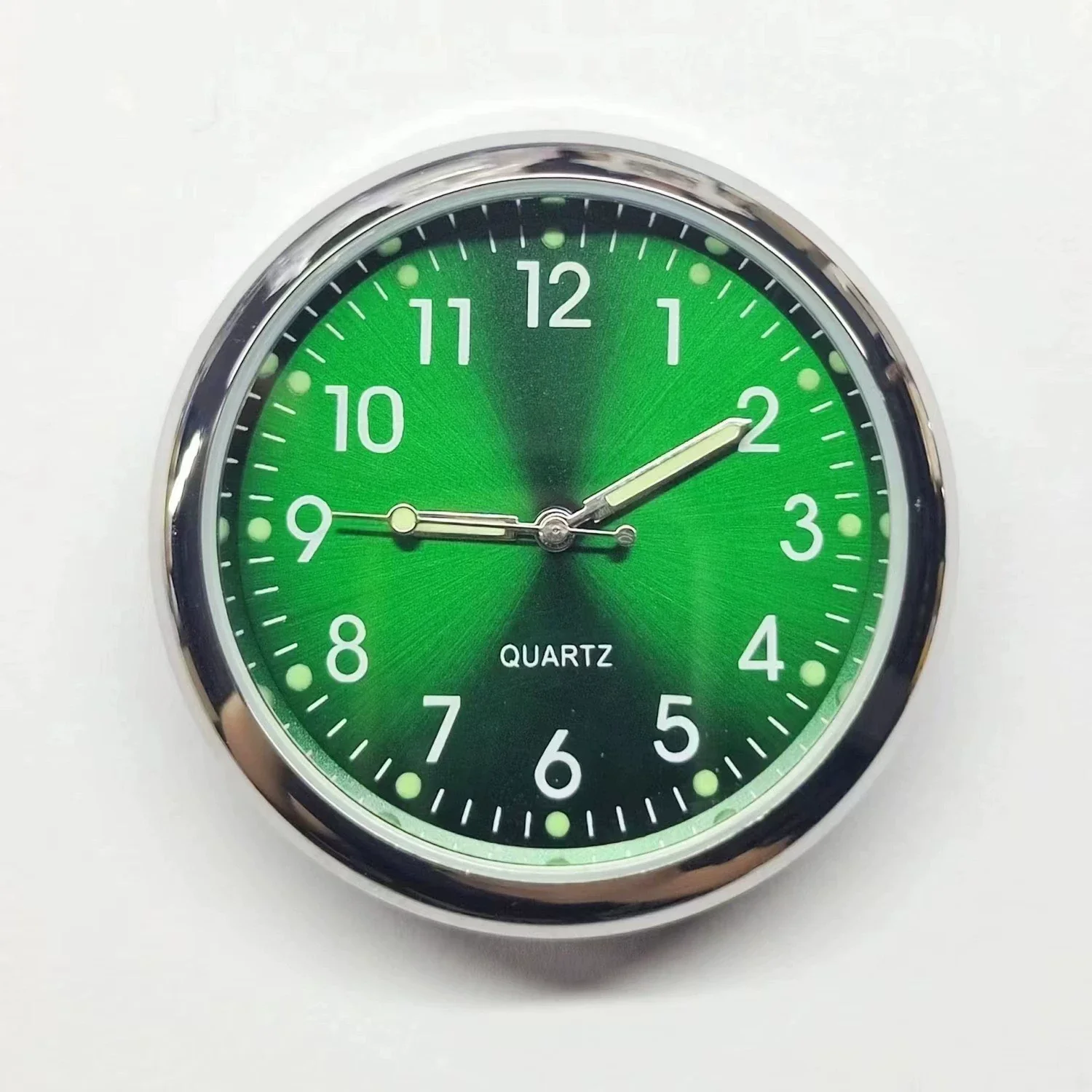 Luminous Metal Car Clock Air Vent Clip Round Dial Alloy Case Business Style - Image 9