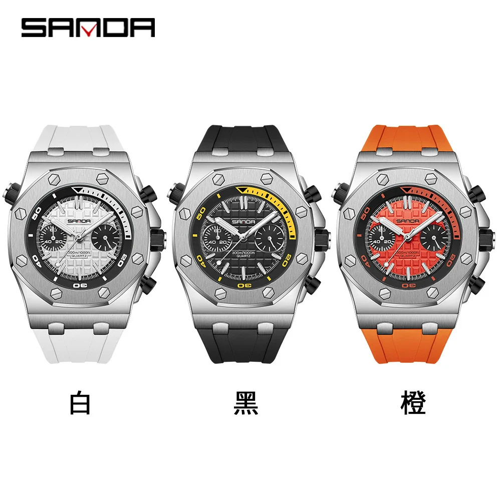 Luminous Quartz Watch Zinc Alloy Case Mineral Reinforced Glass Mirror Stainless Steel Buckle Leisure Style Waterproof Round Dial - Image 3