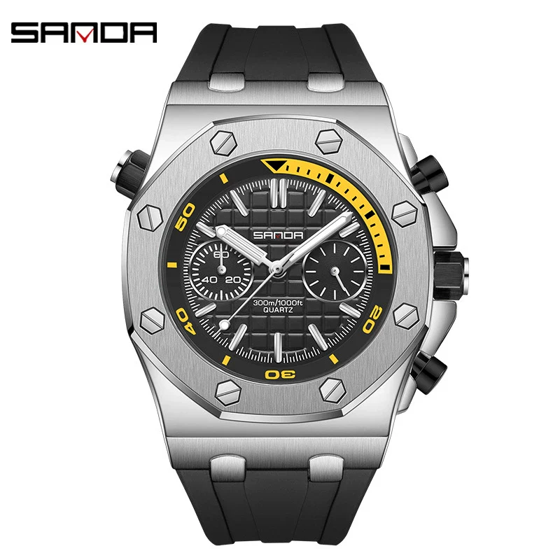 Luminous Quartz Watch Zinc Alloy Case Mineral Reinforced Glass Mirror Stainless Steel Buckle Leisure Style Waterproof Round Dial - Image 6