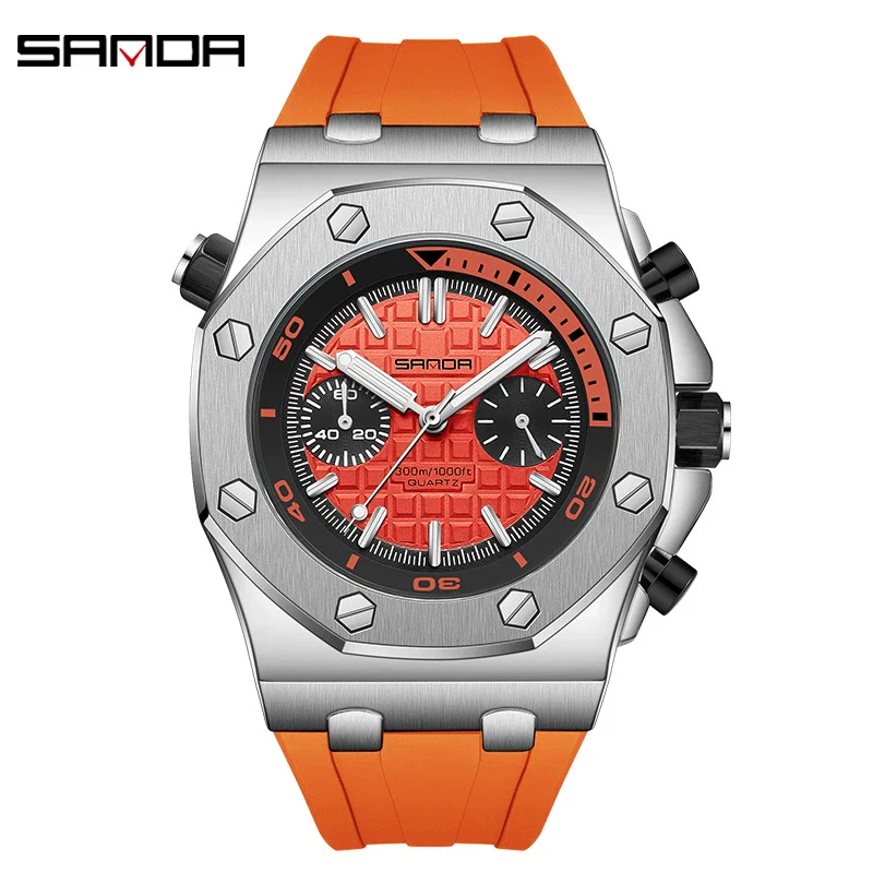 Luminous Quartz Watch Zinc Alloy Case Mineral Reinforced Glass Mirror Stainless Steel Buckle Leisure Style Waterproof Round Dial - Image 7