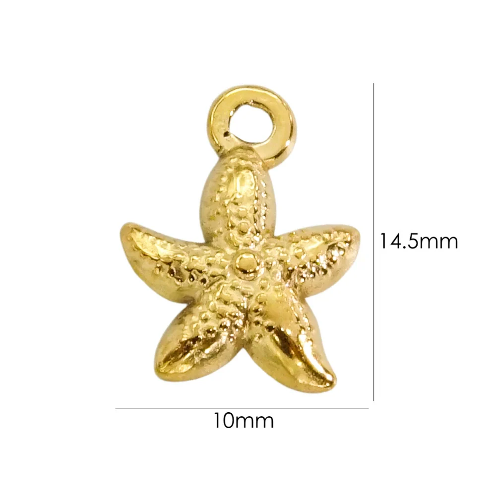 Marine Element Series Stainless Steel Zircon Geometric Pendant Necklace Bracelet Accessories With Vacuum In Furnace Electroplating - Image 5