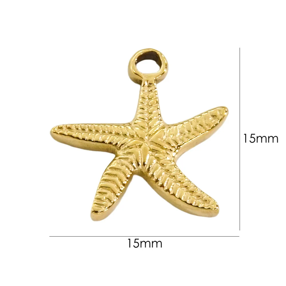 Marine Element Series Stainless Steel Zircon Geometric Pendant Necklace Bracelet Accessories With Vacuum In Furnace Electroplating - Image 8