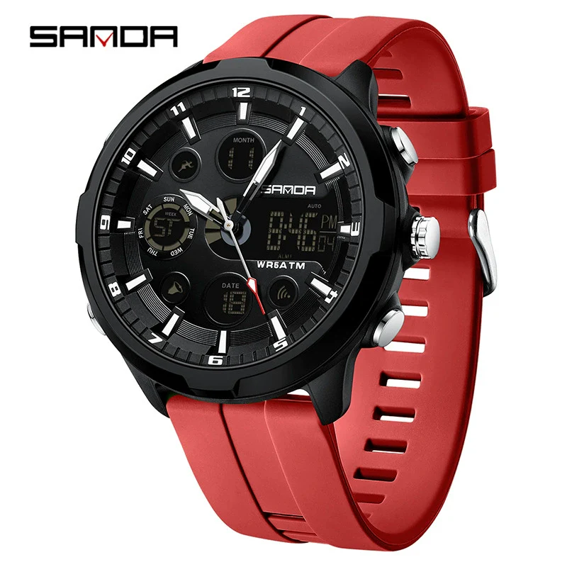 Men's Alloy Alloy Abs And Silicone Round Fashion Casual Waterproof Luminous Multifunction Watch
