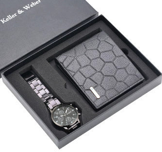 Men's Alloy And Pu Gift Suit With Round Dial Spiral Crown Pin Buckle Ordinary Mirror And Leisure Style - Image 5