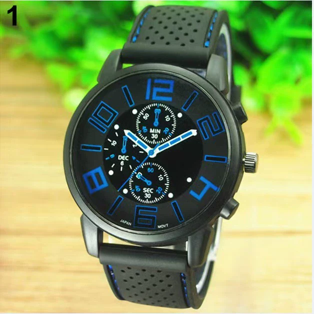 Men's Alloy And Silicone Outdoor Sports Racing Watch - Image 3