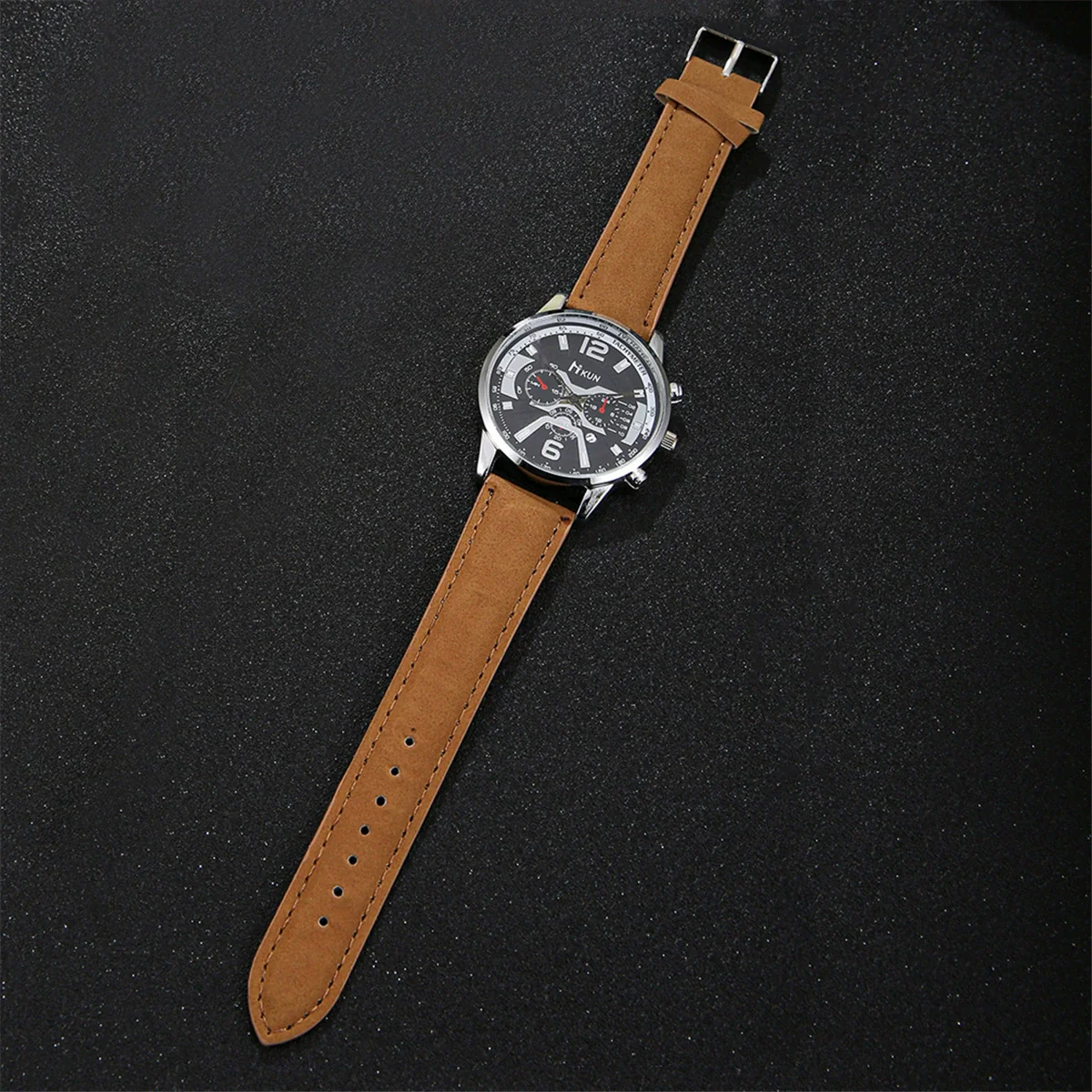 Men's Alloy And Stainless Steel Belt Watch Fashion Round Dial - Image 3